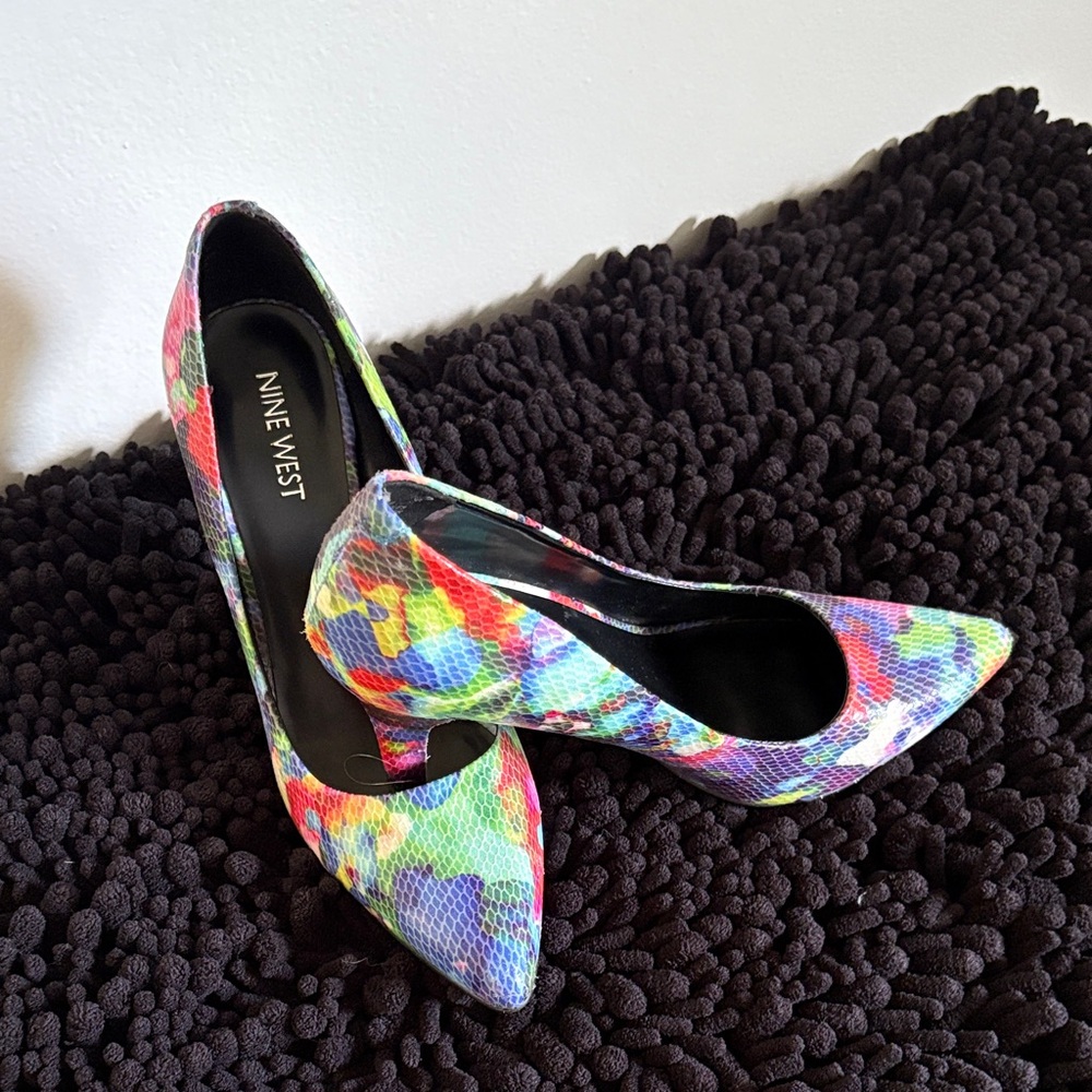 Nine West Vibrant Multicolor Heels